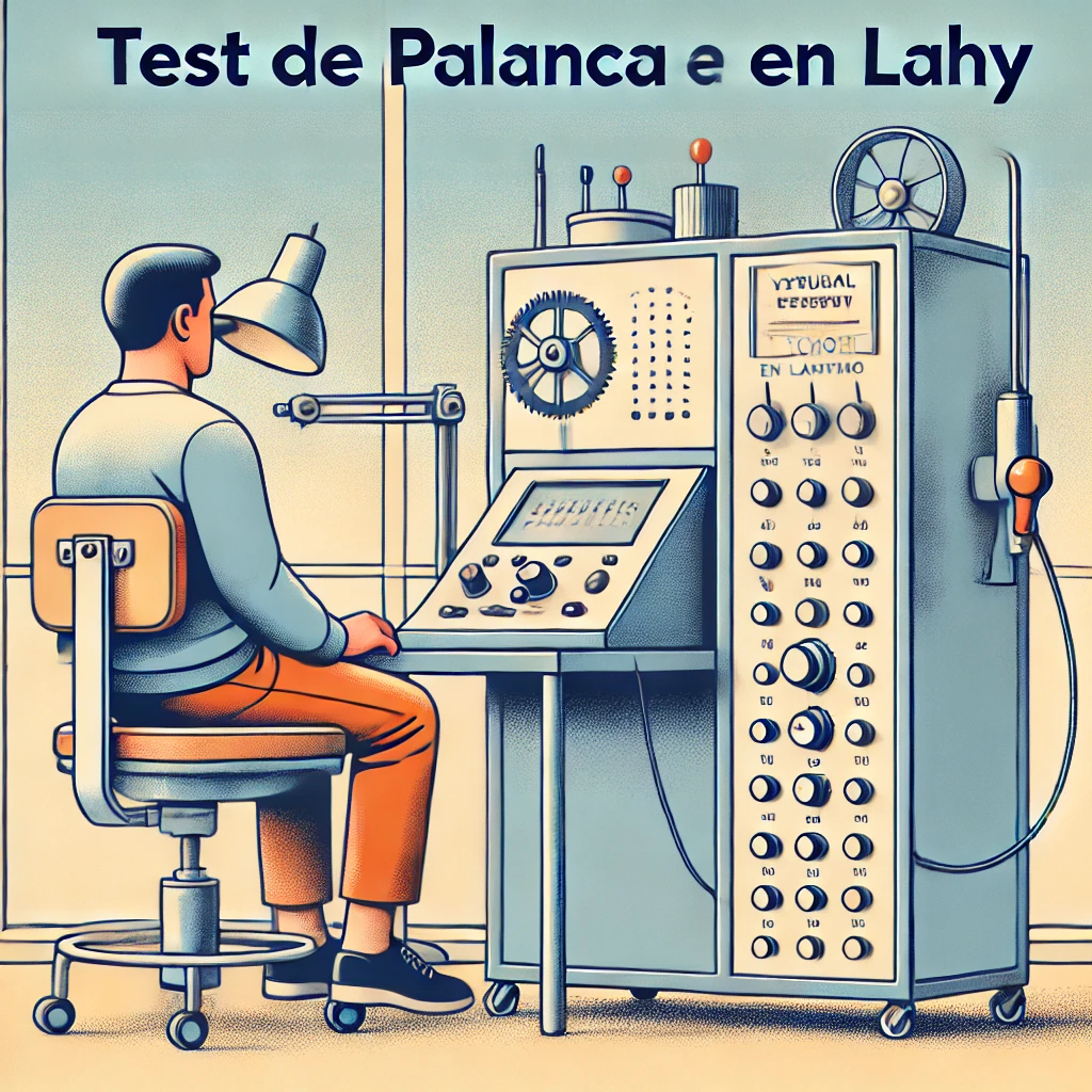El test de palanca en Lahy es una prueba psicométrica utilizada para evaluar la coordinación y los reflejos en diversos contextos, como selección de personal y estudios clínicos. Este test mide la capacidad de respuesta de una persona al manipular una palanca en reacción a estímulos visuales o auditivos, proporcionando un perfil detallado de sus habilidades motoras. Su procedimiento se realiza en un ambiente controlado y permite evaluar destrezas esenciales para ciertos roles laborales y estudios neurológicos. Gracias a su objetividad y precisión, el test de palanca es una herramienta valiosa para tomar decisiones informadas en procesos de evaluación y selección.